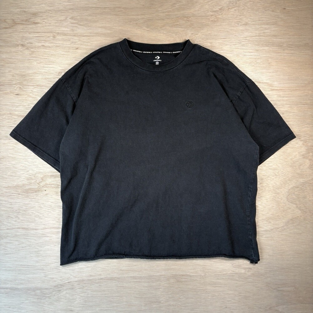 Converse Heavyweight Black Short Sleeve T-Shirt Size XL